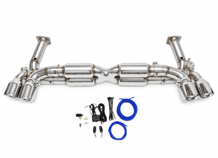 Système d'échappement Fabspeed RACE Valved Supersport X-Pipe. Porsche 991.2 Twin Turbo / Turbo S (2017-2020) - 99111173170, 99111173171 - FS.POR.9912T.SSRXVQB, FS.POR.9912T.SSRXVQ